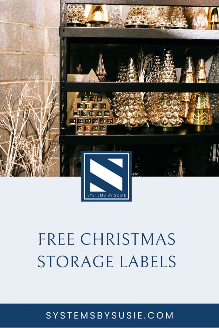 Free Christmas Storage Labels