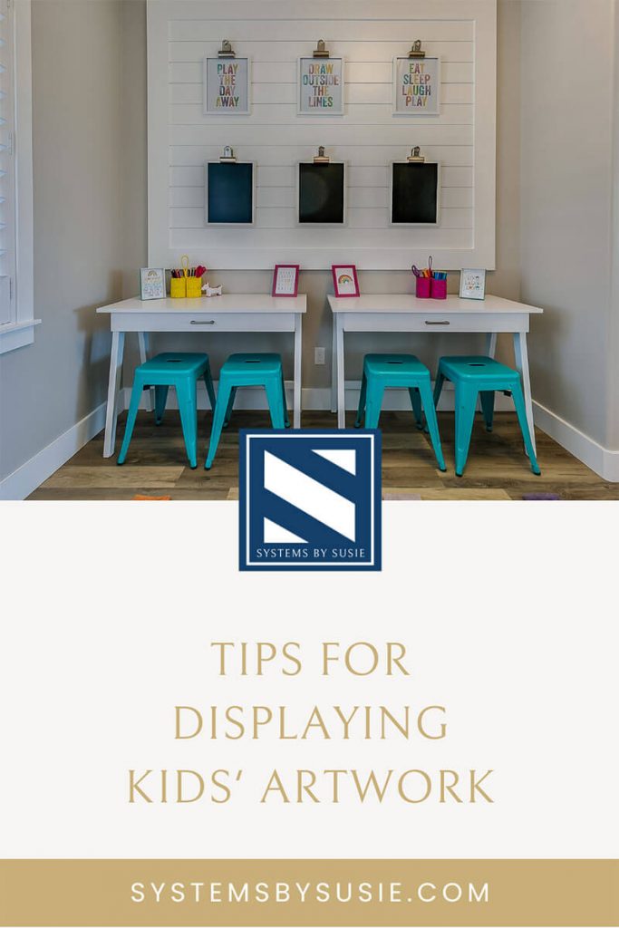 Tips to display kids artwork