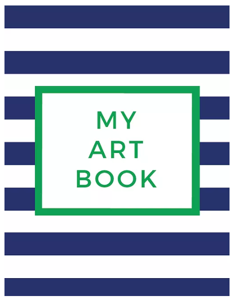 My Art Book stripe cover