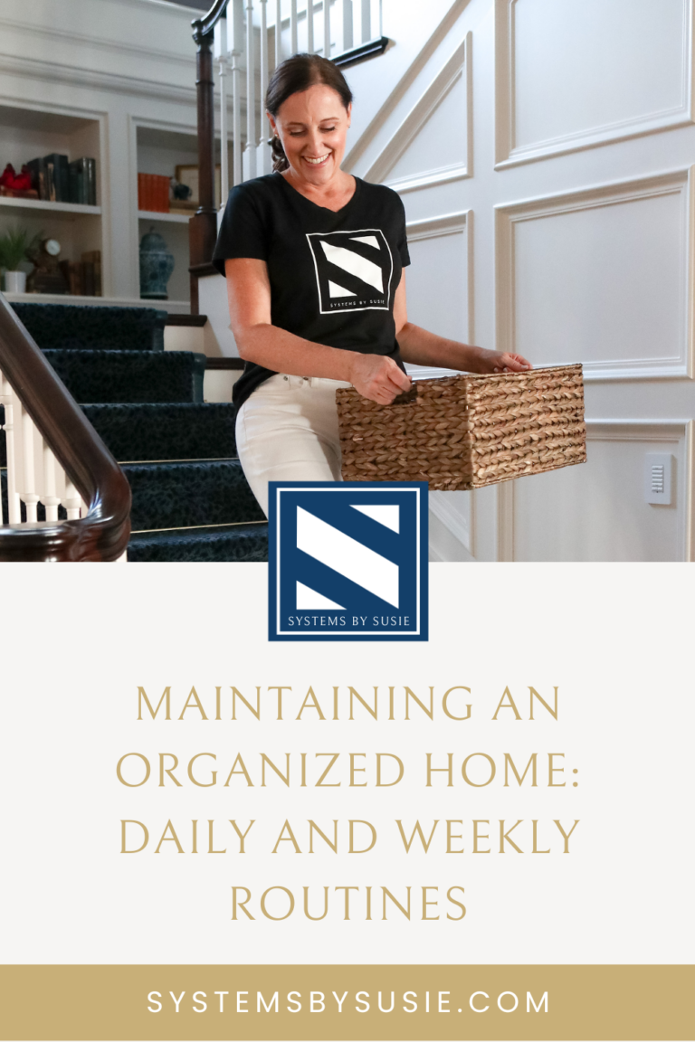 Maintaining an Organized Home: Daily and Weekly Routines