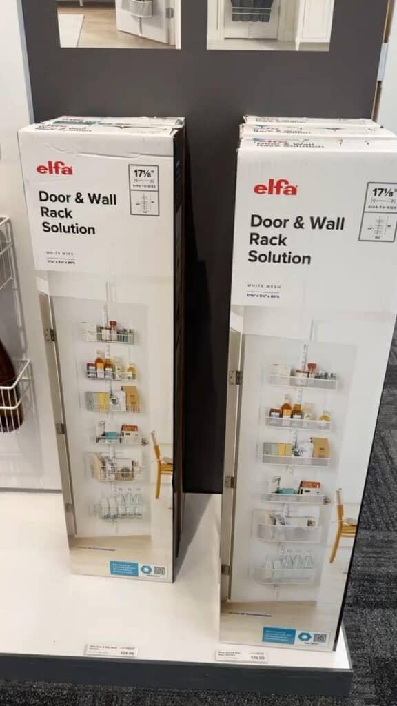Elfa over-the-door organizer