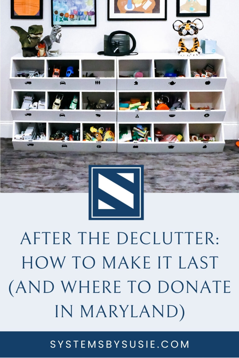 After the Declutter: How to Make It Last (And Where to Donate in Maryland)