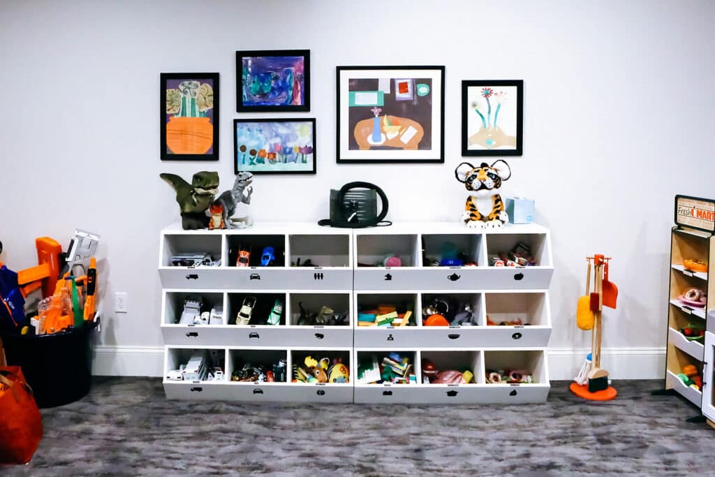 An organized playroom