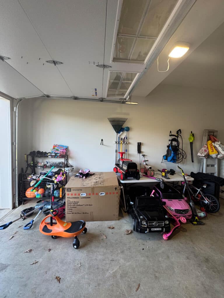 Garage in need of some organization