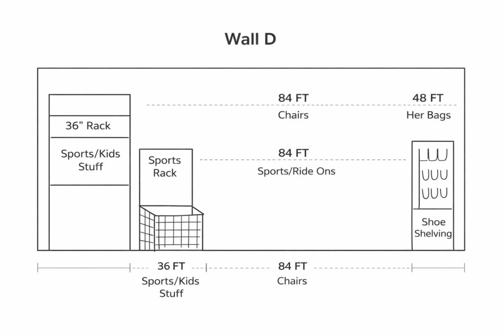 Garage zone planning sketch