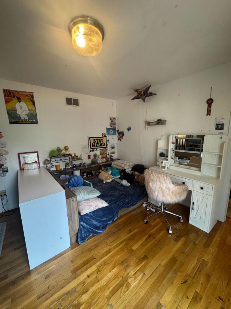 After: An organized bedroom