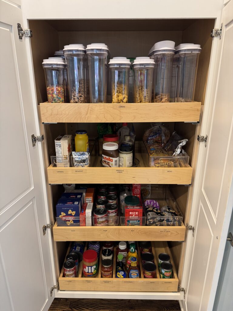 Pull out pantry shelves