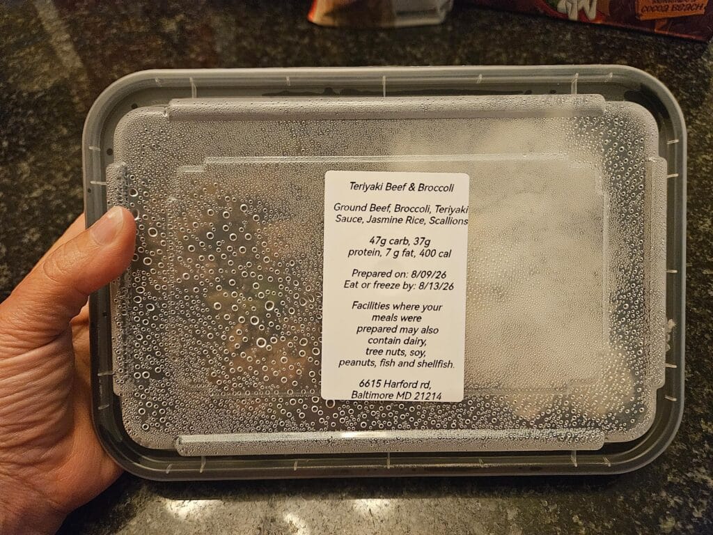 Meal delivered by Farm to Temple in Baltimore