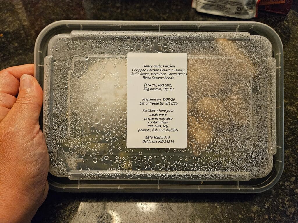 Meal delivered by Farm to Temple in Baltimore