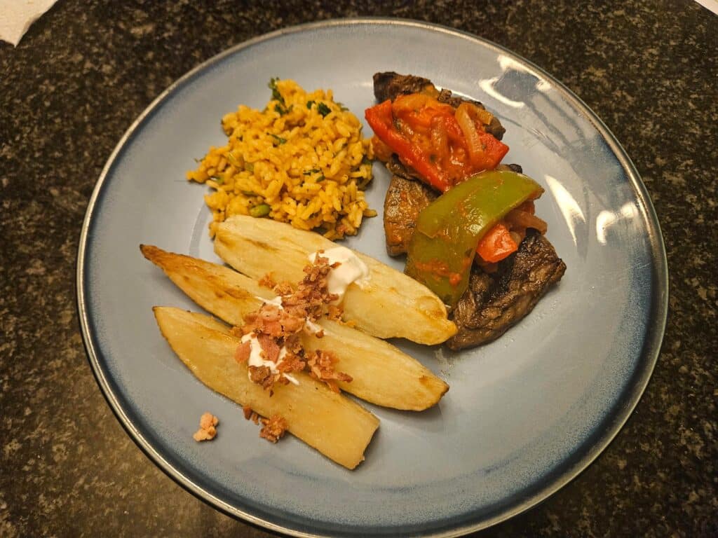 A full meal from Feast & Fettle