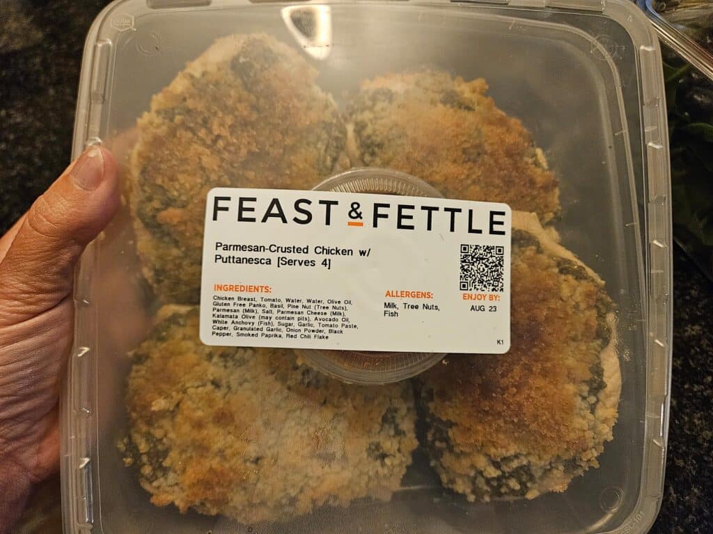 Chicken entree from Feast & fettle