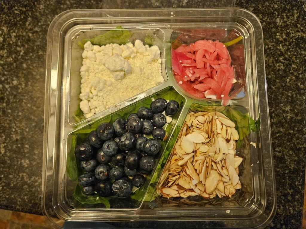 Opened salad from Feast & Fettle
