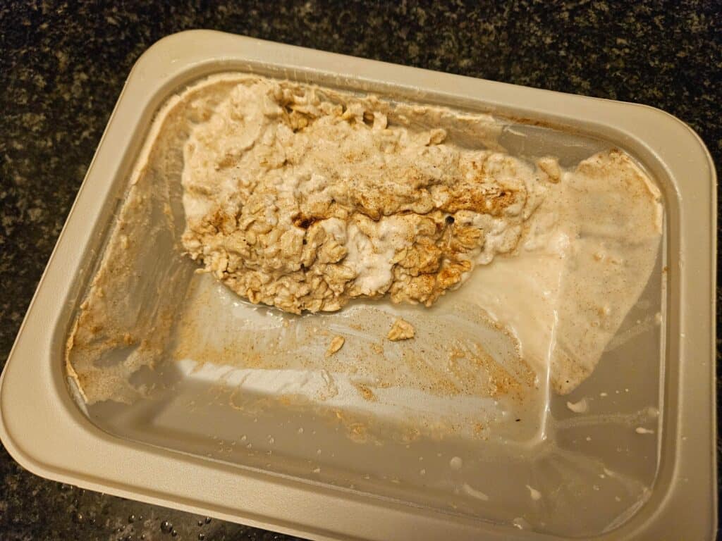 Breakfast (overnight oats) from Vegetable + Butcher