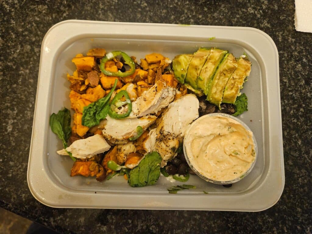 Nacho salad from Vegetable + Butcher