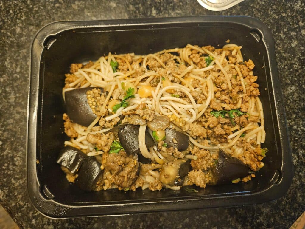 Dan Dan noodles from Vegetable + Butcher
